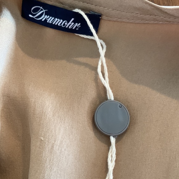 DRUHMOR,Italy, stretch crinkle silk tunic , Euro 44 - US 8, NWOT - Picture 6 of 6